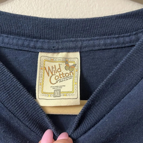 Wild Cotton Mens Blue T Shirt XL International Space Station Imax 3D Graphic Top - Picture 2 of 8